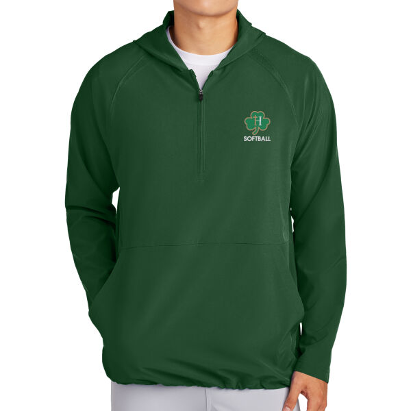 1/2-Zip Long Sleeve Hooded Jacket Thumbnail